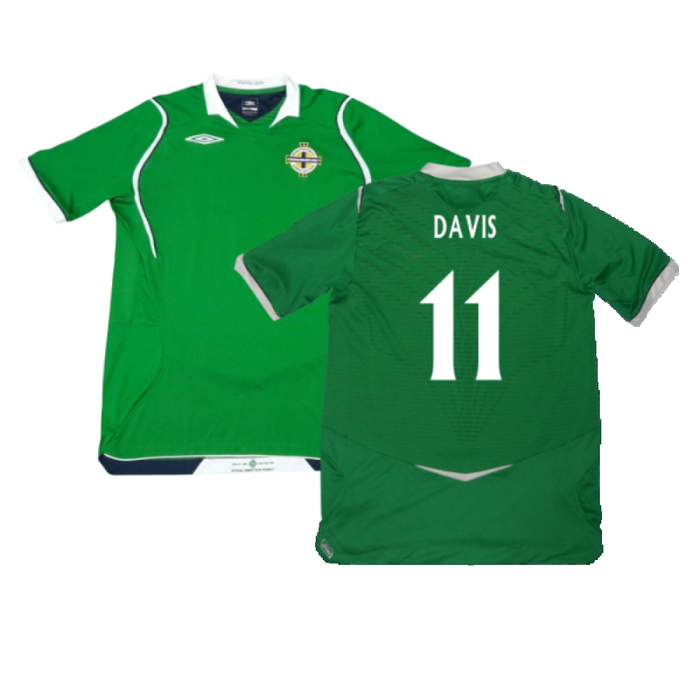 Northern Ireland 2008-09 Home Shirt (L) (Very Good) (Davis 11)