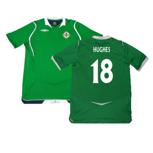 Northern Ireland 2008-09 Home Shirt (Excellent) (Hughes 18)_0