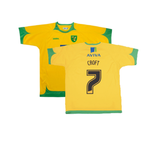 Norwich 2008-2010 Home Shirt (Good) (Croft 7)_0