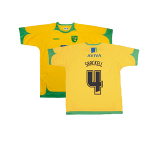 Norwich 2008-2010 Home Shirt (Good) (Shackell 4)_0