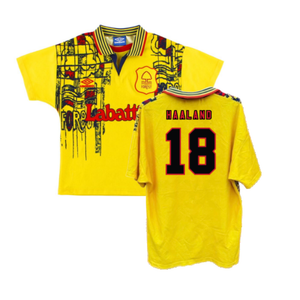 Nottingham Forest 1995-97 Away Shirt (XXL) (Excellent) (Haaland 18)_0