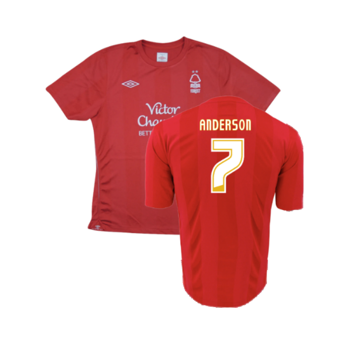 Nottingham Forest 2010-11 Home Shirt (Excellent) (ANDERSON 7)