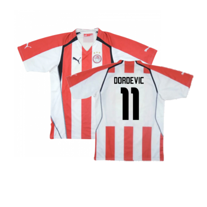 Olympiacos 2005-06 Home Shirt (Very Good) (Dordevic 11)