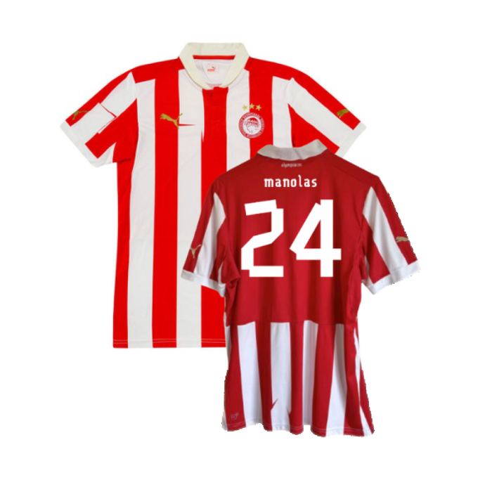 Olympiacos 2012-13 Home Shirt (Excellent) (Manolas 24)