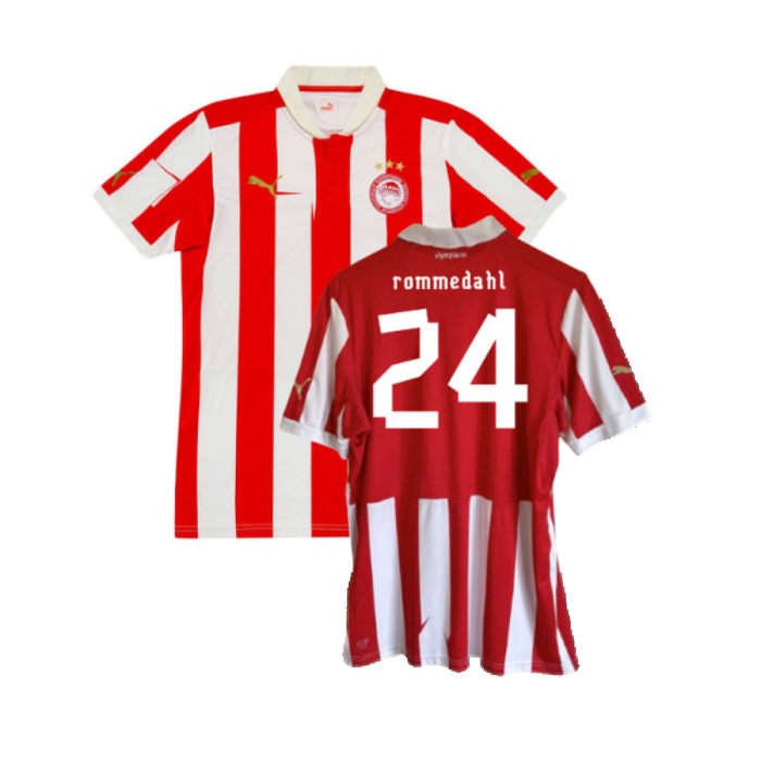 Olympiacos 2012-13 Home Shirt (Excellent) (Rommedahl 24)