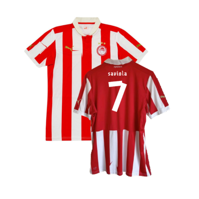 Olympiacos 2012-13 Home Shirt (Excellent) (Saviola 7)