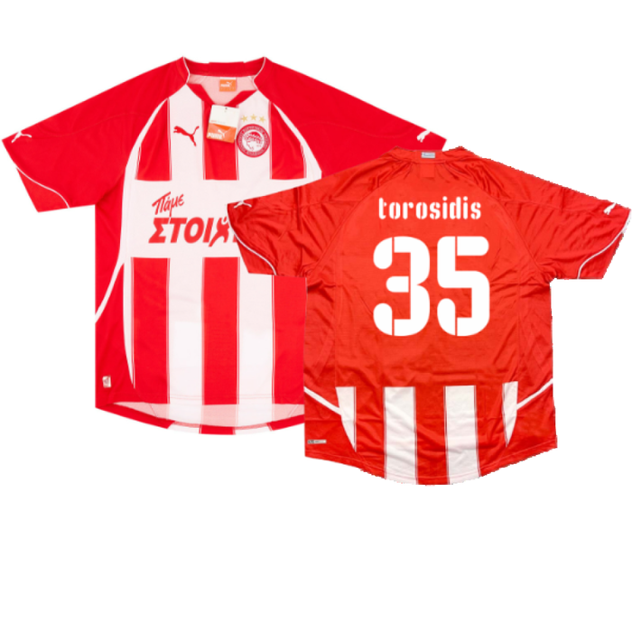 Olympiakos 2010-11 Home Shirt (M) (Good) (Torosidis 35)