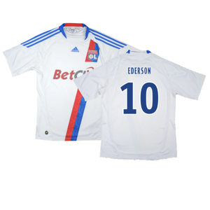 Olympique Lyon 2010-11 Home Shirt (Good) (Ederson 10)_0