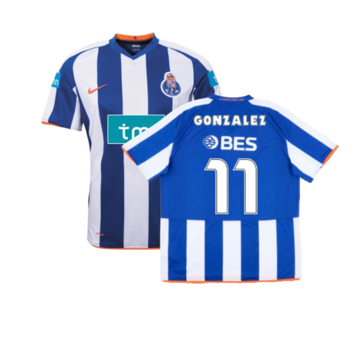 Porto 2008-09 Home Shirt (L) (Excellent) (Gonzalez 11)