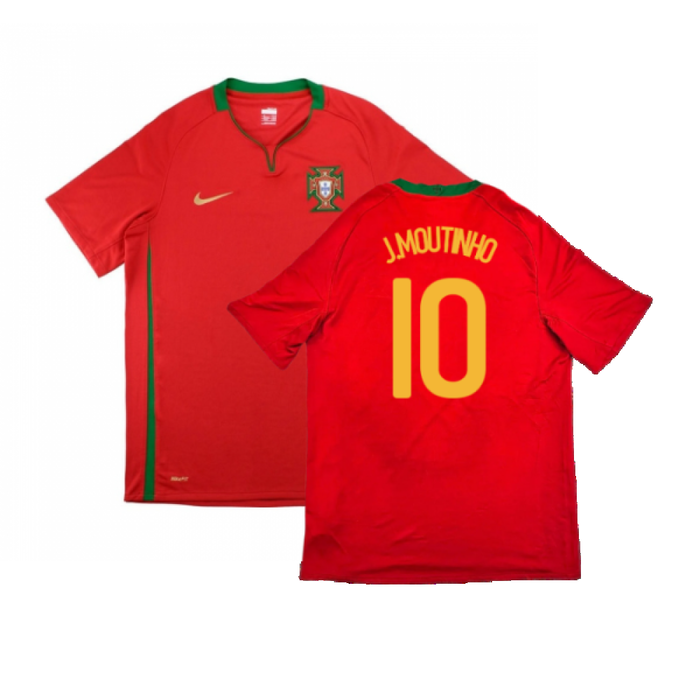 Portugal 2008-10 Home Shirt (M) (Very Good) (J.Moutinho 10)