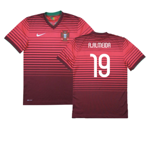 Portugal 2014-15 Home Shirt (XL) (Good) (A.Almeida 19)_0