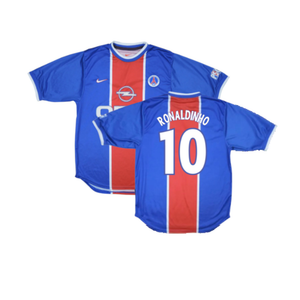 PSG 1999-00 Home Shirt (Good) (RONALDINHO 10)_0