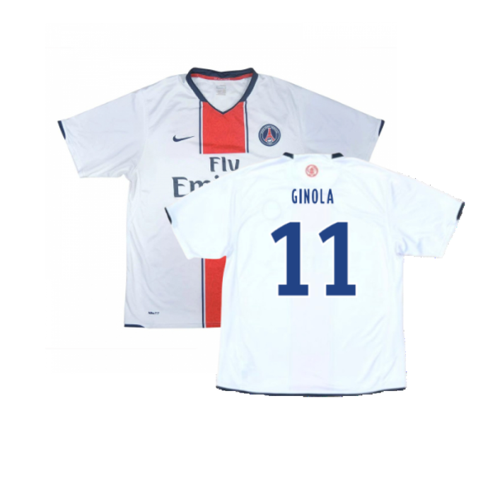 PSG 2007-08 Away Shirt (L) (Fair) (Ginola 11)