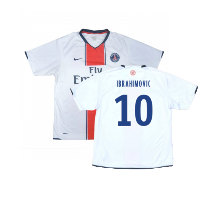 PSG 2007-08 Away Shirt (L) (Fair) (IBRAHIMOVIC 10)