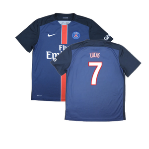 PSG 2015-16 Home Shirt (XL) (Mint) (Lucas 7)_0