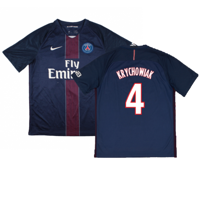 PSG 2016-17 Home Shirt (L) (Excellent) (Krychowiak 4)