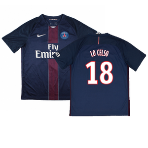 PSG 2016-17 Home Shirt (M) (Good) (Lo Celso 18)_0