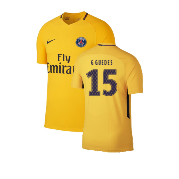 PSG 2017-18 Away Shirt (S) (Fair) (G Guedes 15)