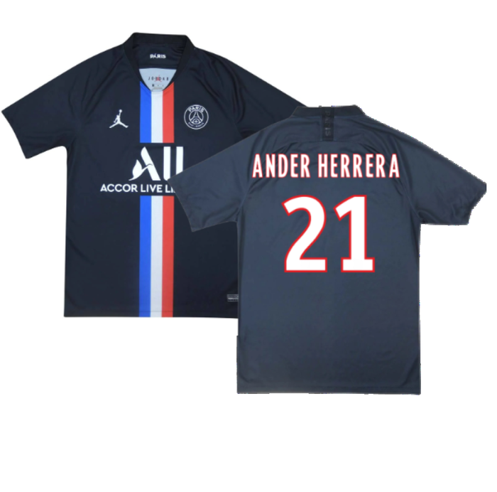 PSG 2019-20 Fourth Shirt (S) (Ander Herrera 21) (BNWT)