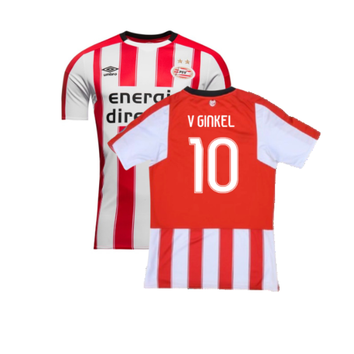 PSV 2017-2018 Home Shirt (L) (Very Good) (V Ginkel 10)