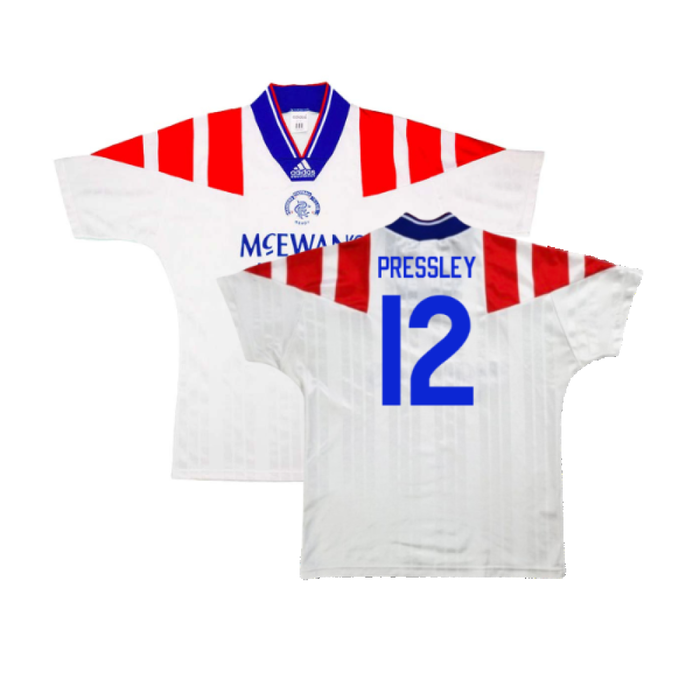 Rangers 1992-94 Away (M) (Excellent) (Pressley 12)