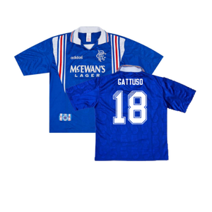 Rangers 1996-97 Home Shirt (XL) (Excellent) (GATTUSO 18)_0