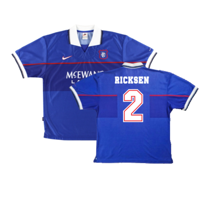 Rangers 1997-99 Home Shirt (XL Boys) (Excellent) (RICKSEN 2)