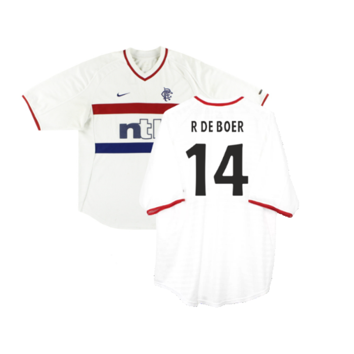 Rangers 2000-01 Away Shirt (XL Boys) (Good) (R De Boer 14)