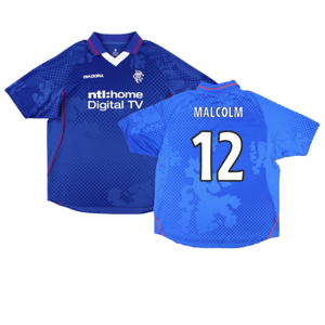 Rangers 2002-2003 Home Shirt (XXL) (Excellent) (Malcolm 12)_0