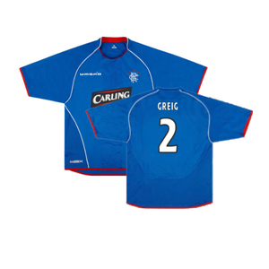 Rangers 2005-06 Home Shirt (Very Good) (GREIG 2)_0