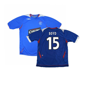 Rangers 2006-07 Home Shirt (Good) (Boyd 15)_0