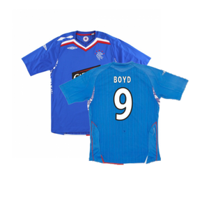 Rangers 2007-08 Home Shirt (Excellent) (Boyd 9)_0