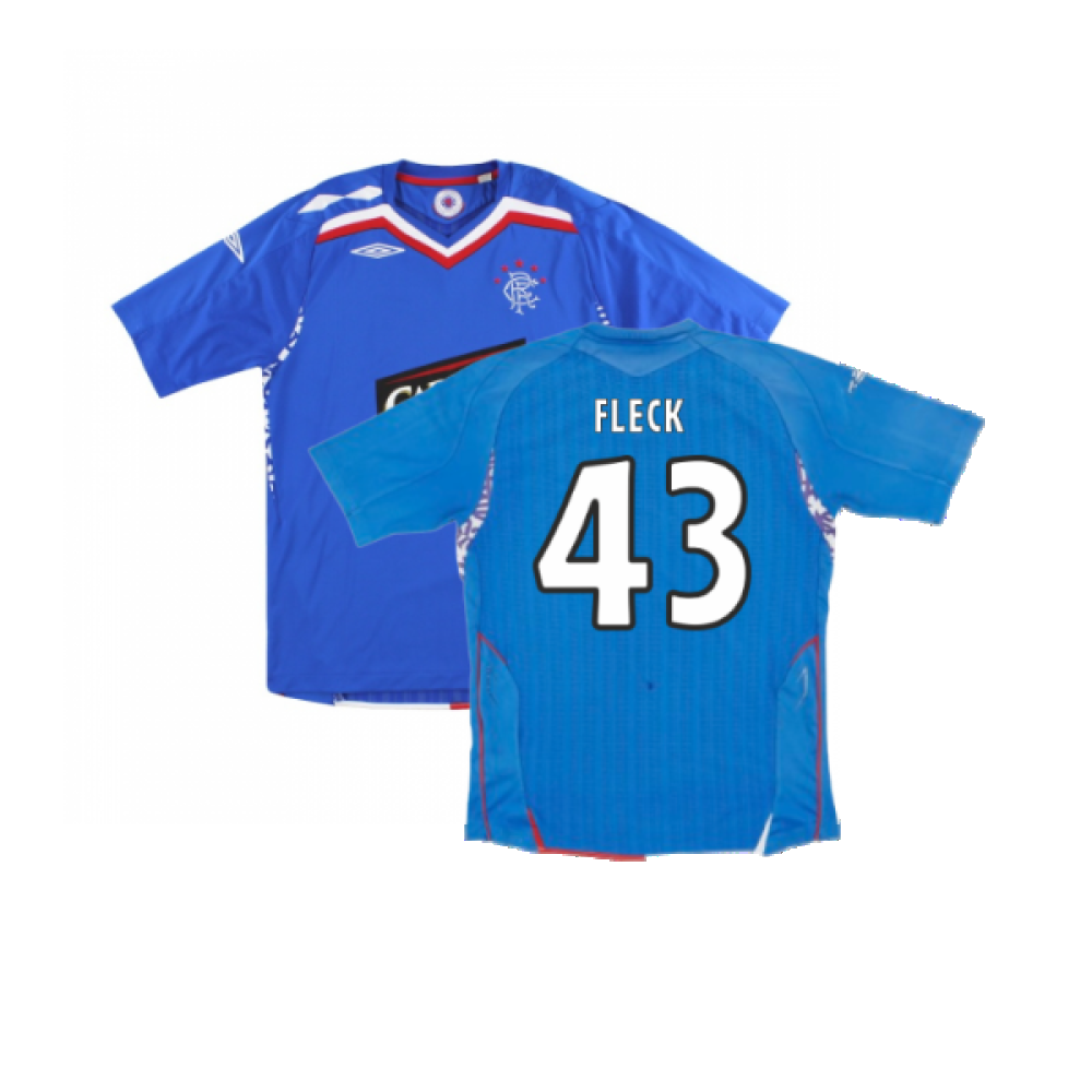 Rangers 2007-08 Home Shirt (Excellent) (Fleck 43)_0