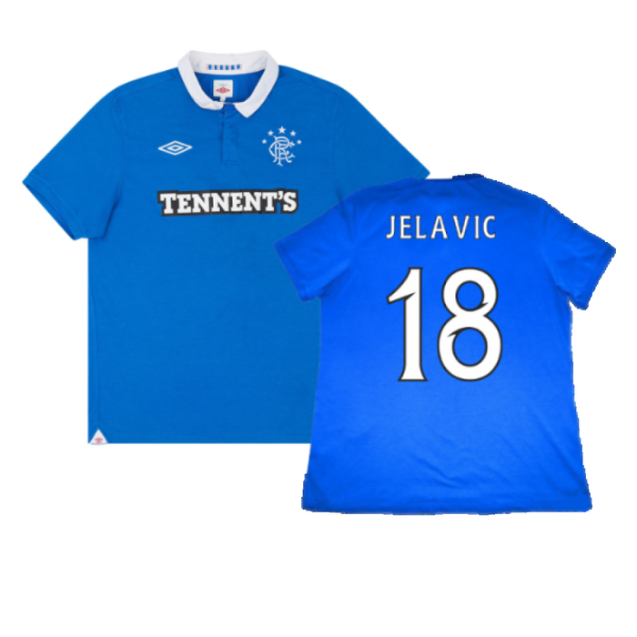 Rangers 2010-11 Home Shirt (Very Good) (Jelavic 18)