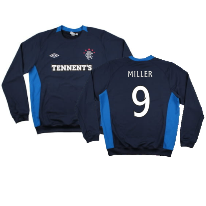 Rangers 2010-12 Long Sleeve Umbro Training Shirt (XL) (Miller 9) (Excellent)