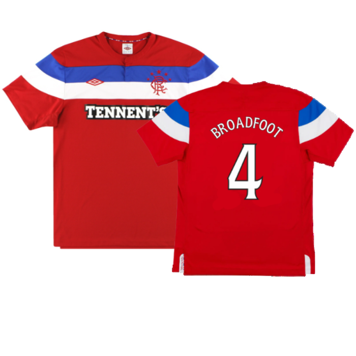 Rangers 2011-12 Away Shirt (L) (Very Good) (Broadfoot 4)