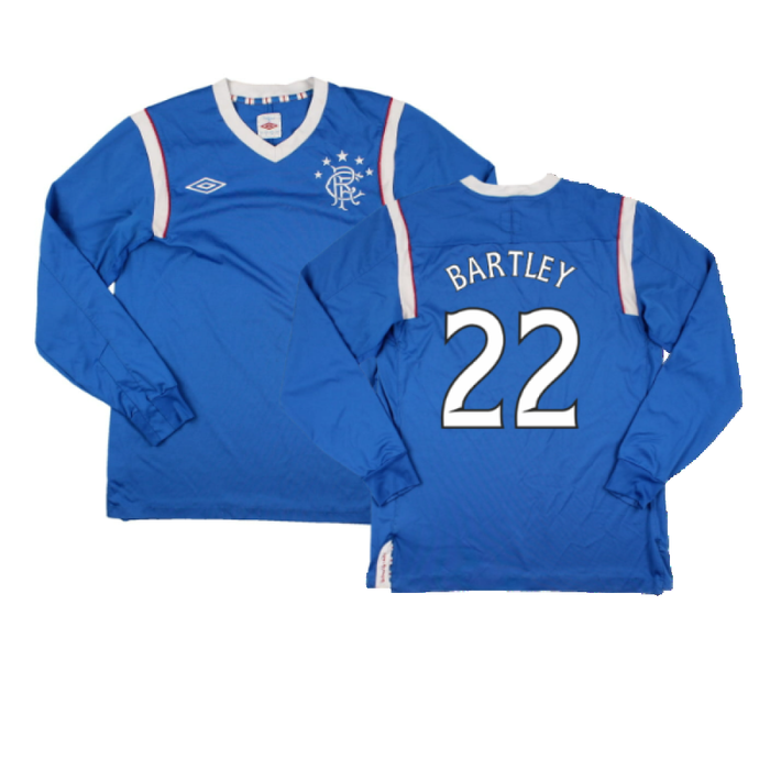 Rangers 2011-12 Home Long Sleeve Shirt (Sponsorless) (S) (Good) (Bartley 22)