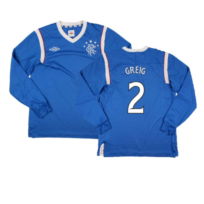 Rangers 2011-12 Home Long Sleeve Shirt (Sponsorless) (S) (Good) (Greig 2)