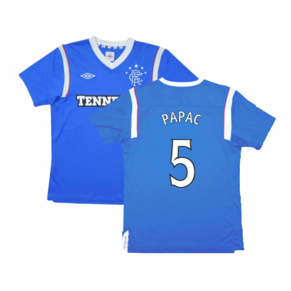 Rangers 2011-12 Home Shirt (M) (Excellent) (Papac 5)_0