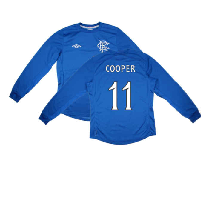 Rangers 2012-13 Long Sleeve Home Shirt (S) (COOPER 11) (Excellent)