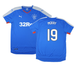 Rangers 2015-16 Home Shirt (S) (Excellent) (McKay 19)_0