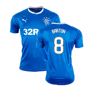 Rangers 2016-17 Home Shirt (XXL) (Fair) (Barton 8)_0