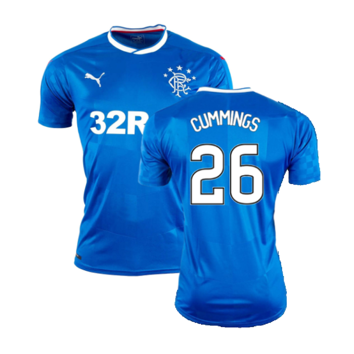 Rangers 2016-17 Home Shirt (S) (Excellent) (Cummings 26)