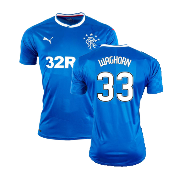 Rangers 2016-17 Home Shirt (S) (Excellent) (Waghorn 33)