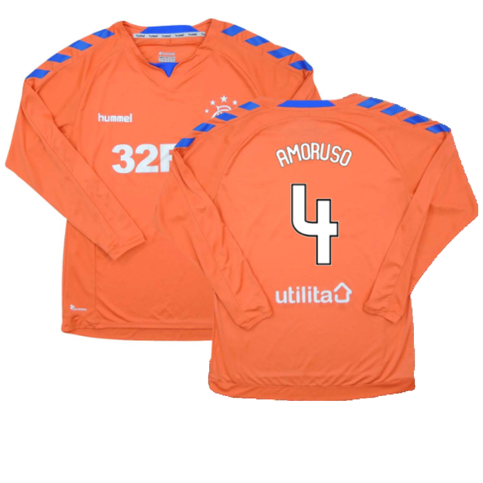 Rangers 2018-19 Long Sleeve Third Shirt (S) (Excellent) (AMORUSO 4)