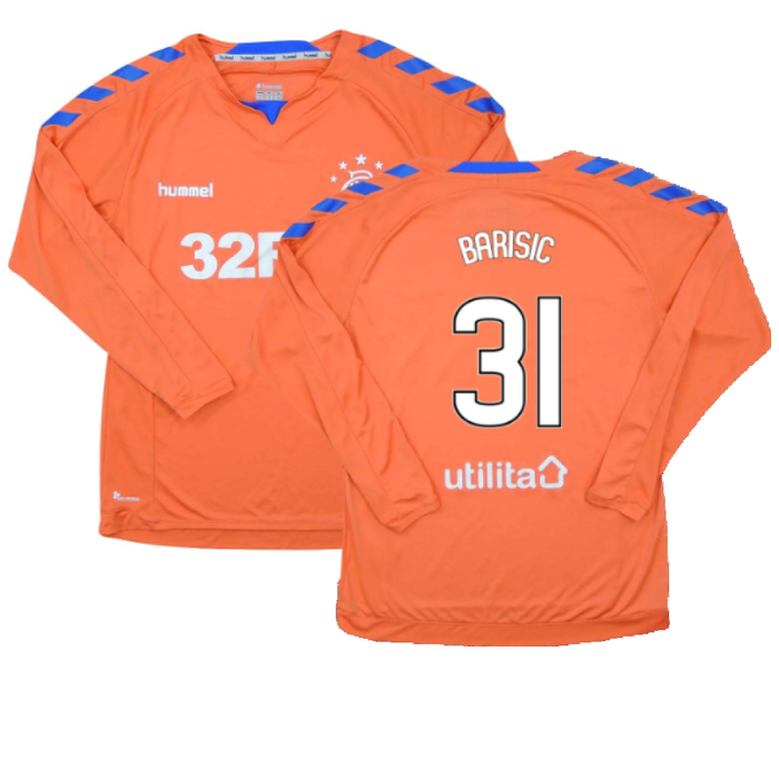 Rangers 2018-19 Long Sleeve Third Shirt (S) (Excellent) (Barisic 31)