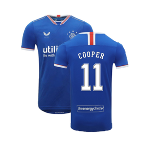 Rangers 2020-21 Home Shirt (S) (Mint) (COOPER 11)_0