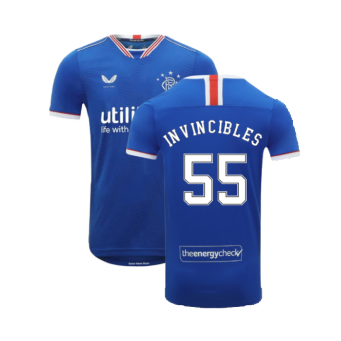 Rangers 2020-21 Home Shirt (XL) (Invincibles 55) (Mint)