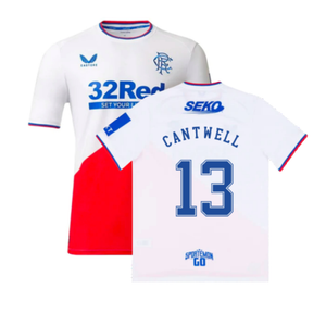 Rangers 2022-23 Away Shirt (M) (Cantwell 13) (Mint)_0