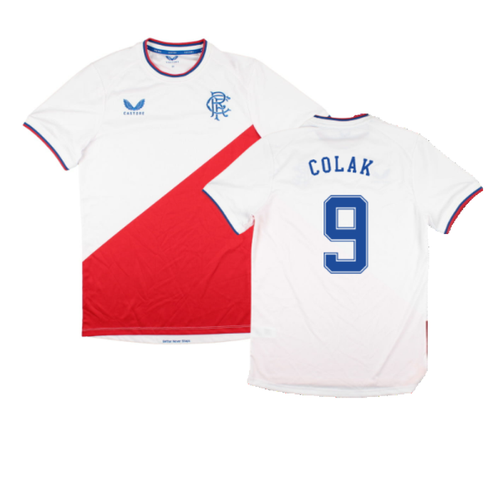 Rangers 2022-23 Away Shirt (Sponsorless) (M) (COLAK 9) (Excellent)